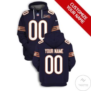Personalized Chicago Bears Branded Unisex 3D Hoodie
