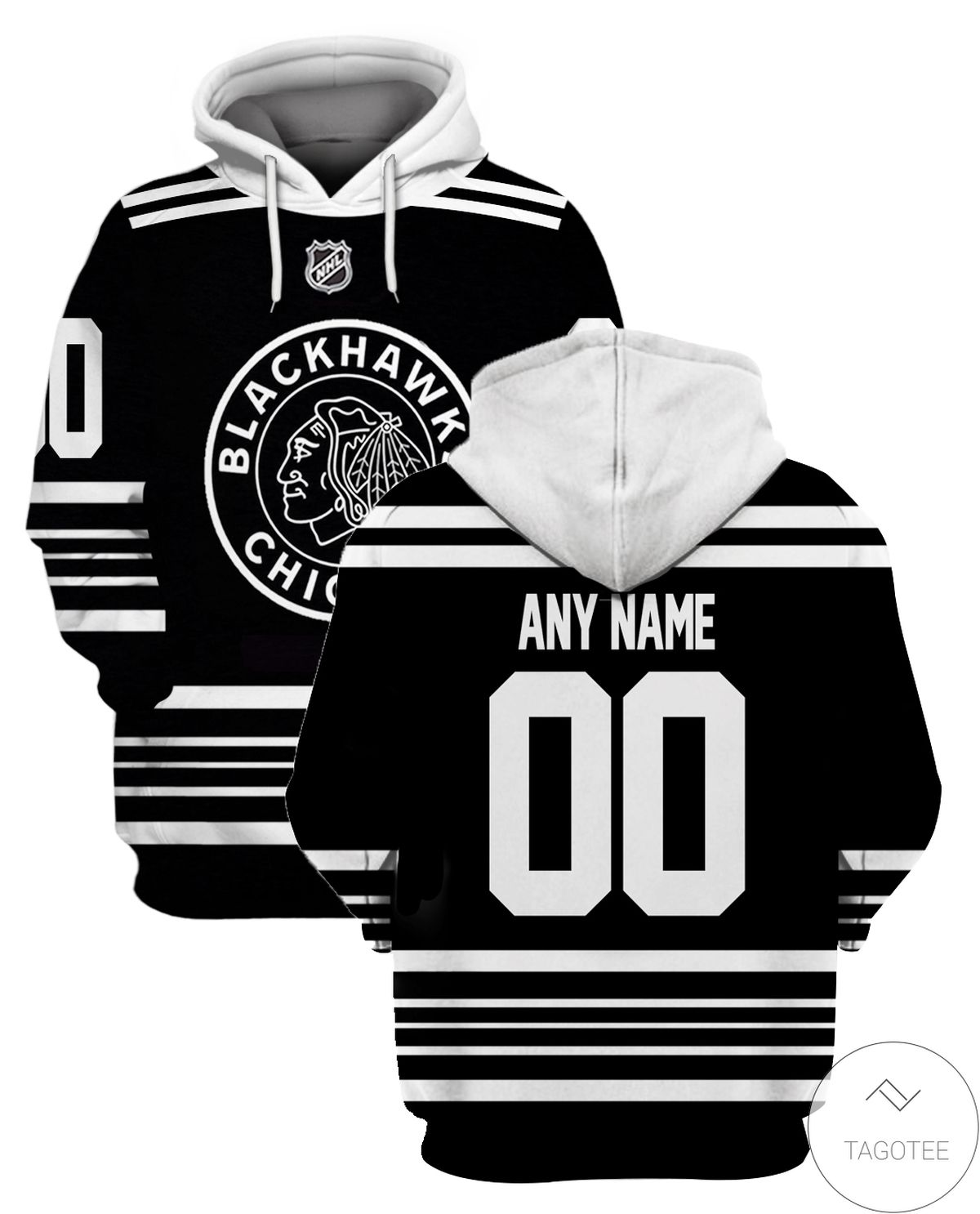 Personalized Chicago Blackhawks 3D Hoodie Personalized Chicago Blackhawks 3D Hoodie