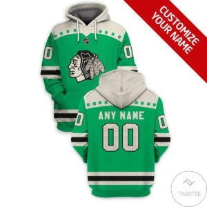 Personalized Chicago Blackhawks Branded Unisex Hoodie