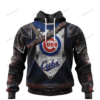 Personalized Chicago Cubs Custom 3D Warriors Jerseys Hoodie