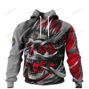Personalized Chivas Guadalajara Custom Skull Jersey Hoodie