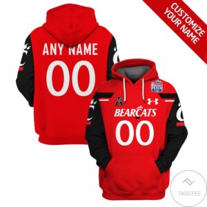 Personalized Cincinnati Bearcats Football Hoodie