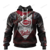 Personalized Cincinnati Reds Custom 3D Warriors Jerseys Hoodie