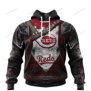 Personalized Cincinnati Reds Custom 3D Warriors Jerseys Hoodie