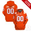Personalized Clemson Tigers Football Hoodie