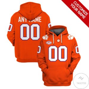 Personalized Clemson Tigers Football Hoodie