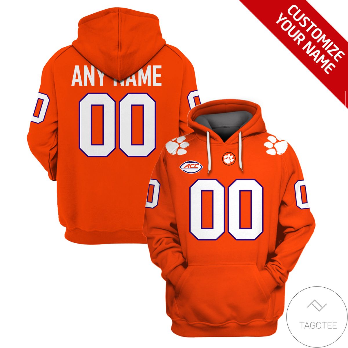 Personalized Clemson Tigers Football Hoodie Personalized Clemson Tigers Football Hoodie