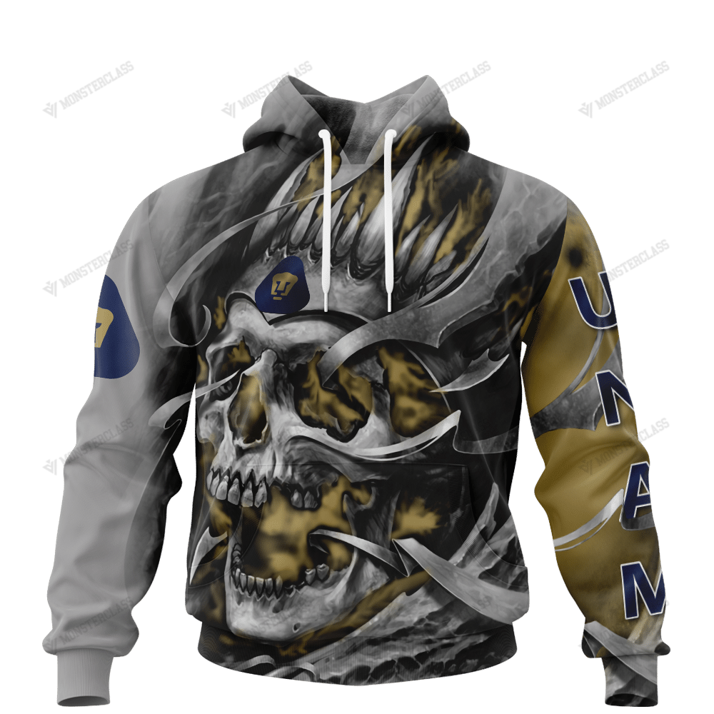 Personalized Club Universidad Nacional Custom Skull Jersey Hoodie Personalized Club Universidad Nacional Custom Skull Jersey Hoodie