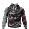 Personalized Colorado Avalanche Custom Skull Jersey Hoodie