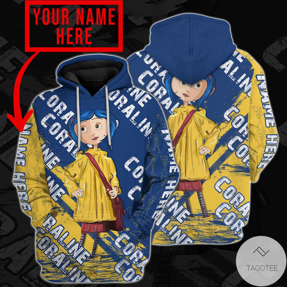 Personalized Coraline Hoodie Personalized Coraline Hoodie