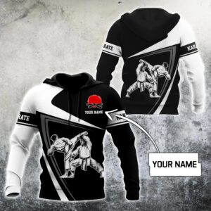 Personalized Custom Name Karate 3D All Over Printed Hoodie