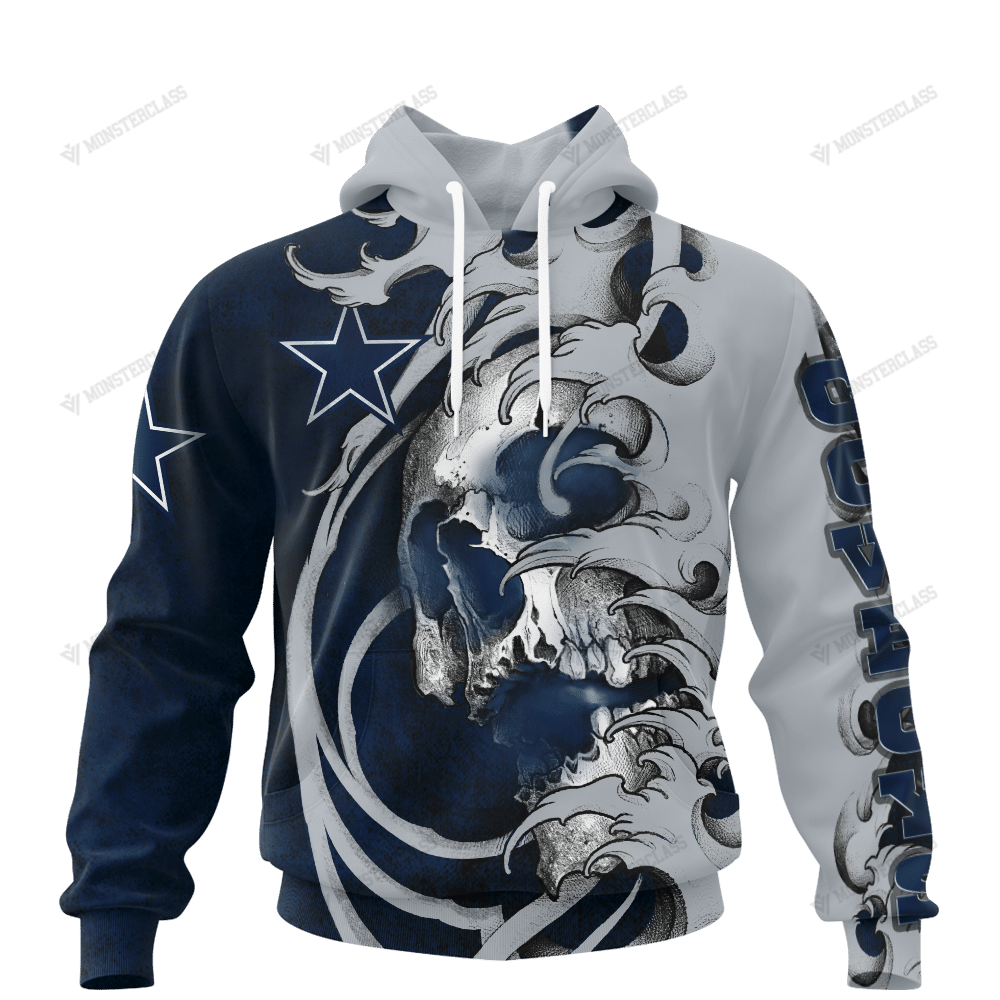 Personalized Dallas Cowboys Japanese Style Skull Custom Jersey 3D Shirt Personalized Dallas Cowboys Japanese Style Skull Custom Jersey 3D Shirt