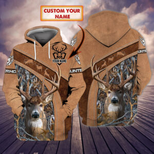 Personalized Deer Hunting Custom Name 3D Hoodie