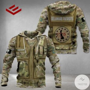 Personalized Delaware Patriots Three Percenter 1776 Hoodie