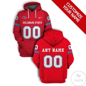 Personalized Delaware State Hornets Branded Unisex 3D Hoodie