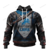 Personalized Detroit Lions Warrior Custom 3D Shirt