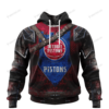 Personalized Detroit Pistons Custom 3D Warriors Jerseys Hoodie