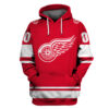Personalized Detroit Red Wings Nhl Custom Name And Number 3D Full Printing Hoodie