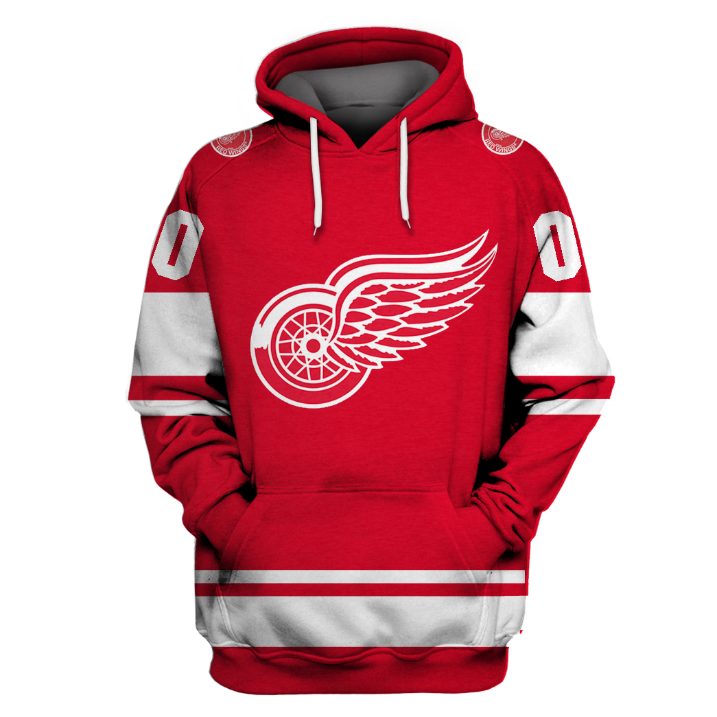 Personalized Detroit Red Wings Nhl Custom Name And Number 3D Full Printing Hoodie Personalized Detroit Red Wings Nhl Custom Name And Number 3D Full Printing Hoodie