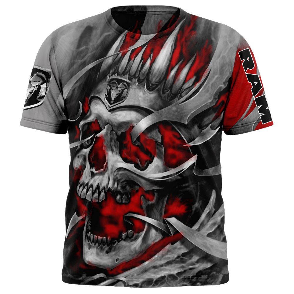 Personalized Dodge Ram Skull Custom 3D Shirt Personalized Dodge Ram Skull Custom 3D Shirt