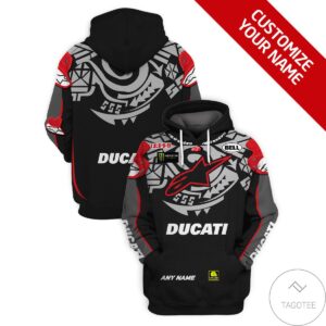 Personalized Ducati Racing Branded Unisex 3D Hoodie