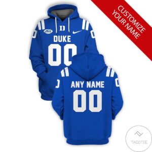 Personalized Duke Blue Devils Branded Unisex 3D Hoodie