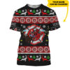 Personalized Firefighter Santa Claus Christmas Custom 3D Shirt