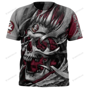 Personalized Florida State Seminoles Skull Custom 3D Shirt