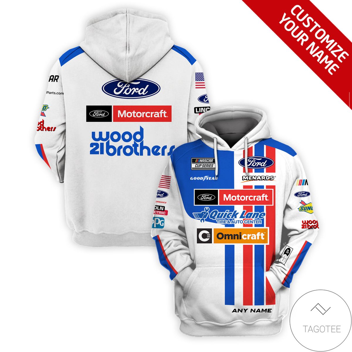 Personalized Ford Motorcraft Quick Lane Branded Unisex 3D Hoodie Personalized Ford Motorcraft Quick Lane Branded Unisex 3D Hoodie