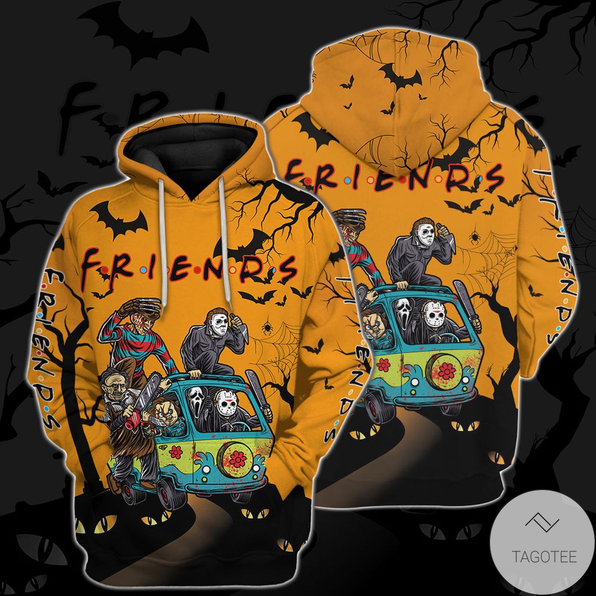 Personalized Friends Horror Halloween Hoodie Personalized Friends Horror Halloween Hoodie