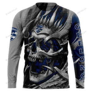 Personalized Geelong Cats Custom Skull Jersey Hoodie
