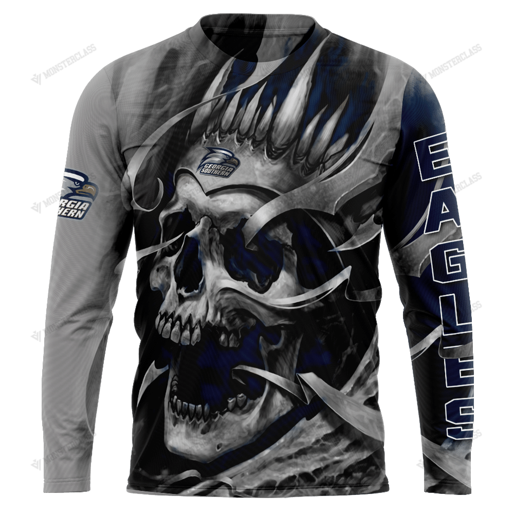 Personalized Georgia Southern Eagles Skull Custom 3D Shirt Personalized Georgia Southern Eagles Skull Custom 3D Shirt