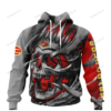 Personalized Gold Coast Suns Skull Custom 3D Shirt