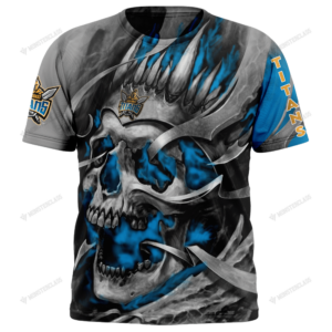 Personalized Gold Coast Titans Custom Skull Jersey Hoodie