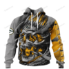 Personalized Green Bay Packers Custom Skull Jersey Hoodie