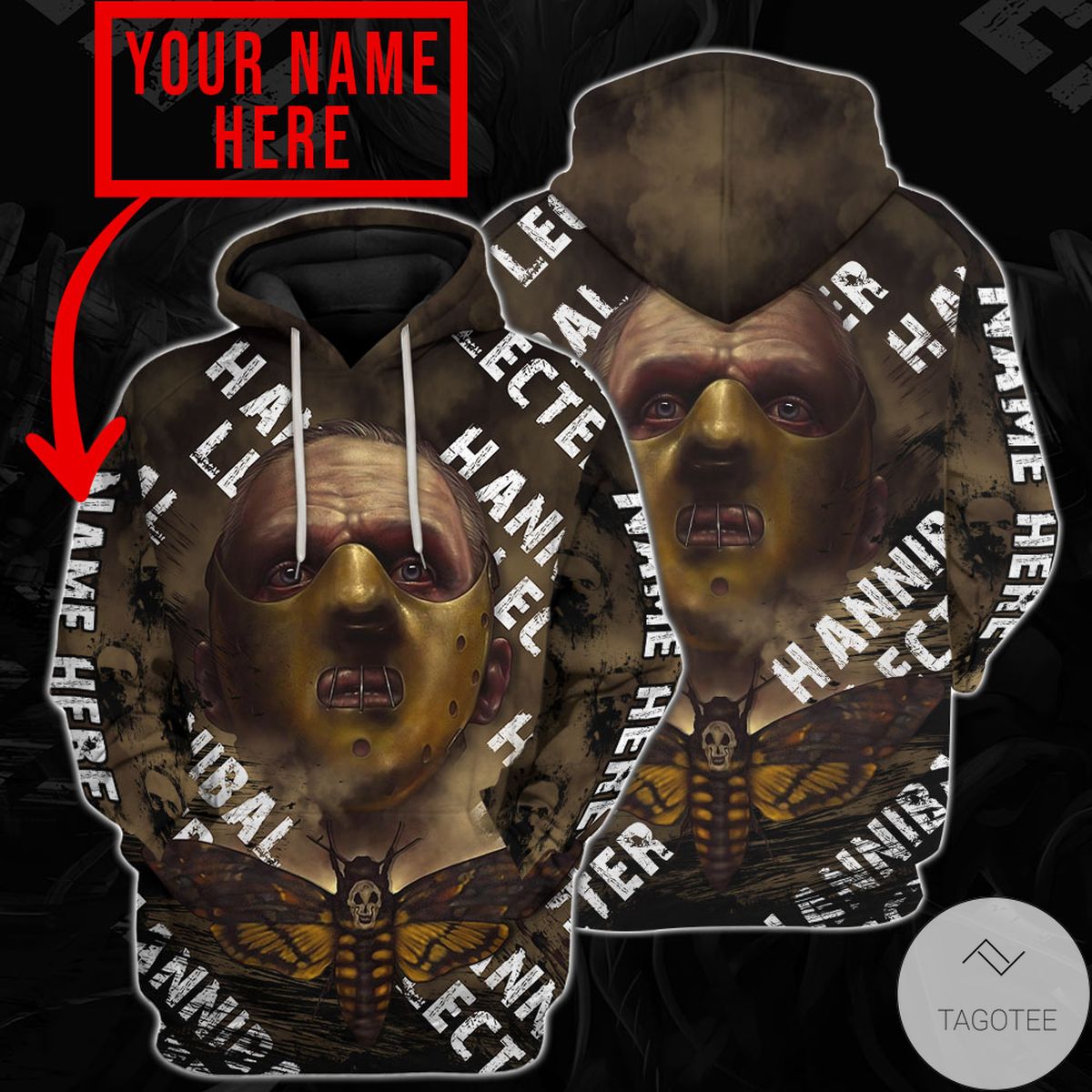 Personalized Hannibal Lecter Hoodie Personalized Hannibal Lecter Hoodie