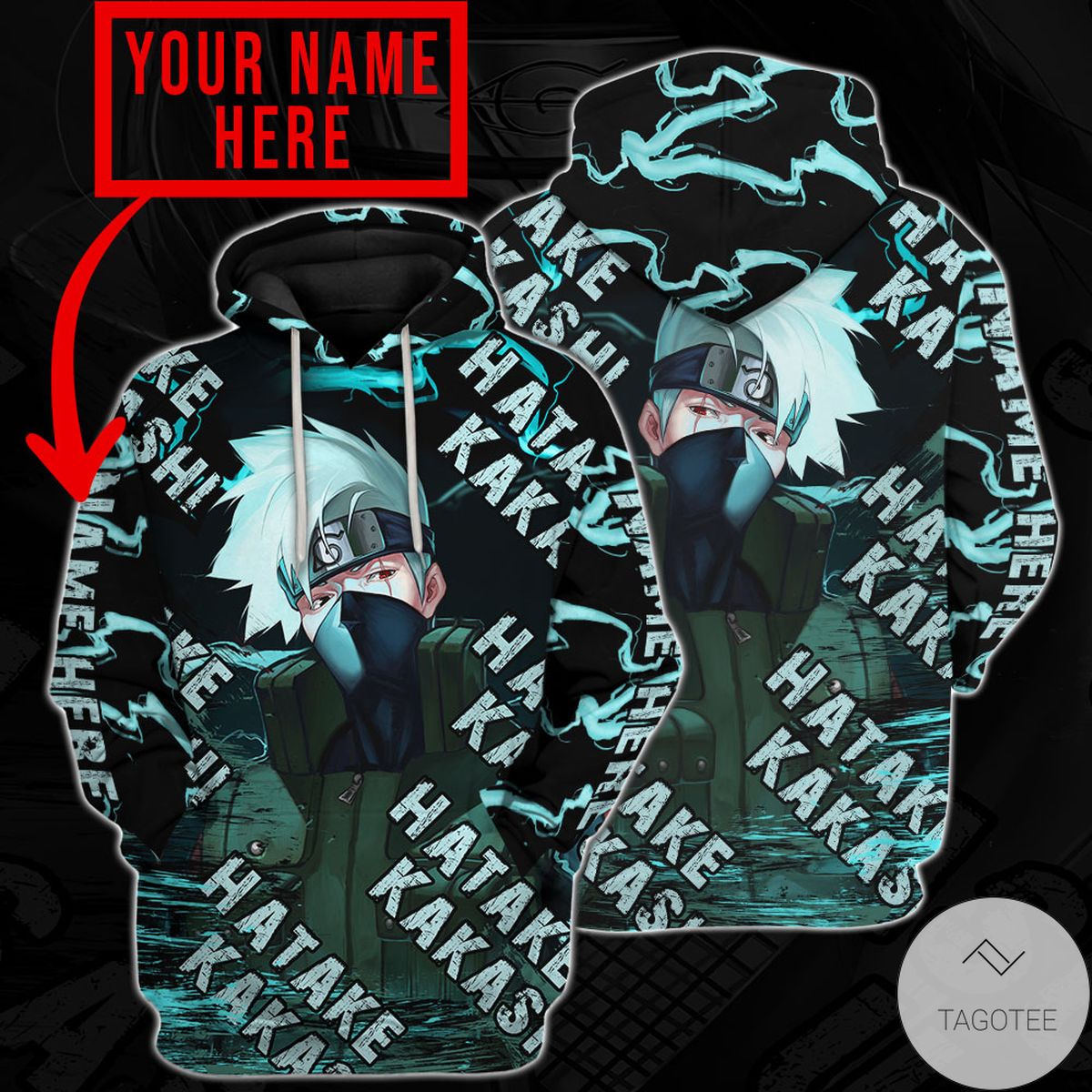 Personalized Hatake Kakashi Hoodie Personalized Hatake Kakashi Hoodie