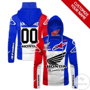 Personalized Honda Branded Mask Hoodie