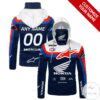 Personalized Honda Branded Navy Mask Hoodie