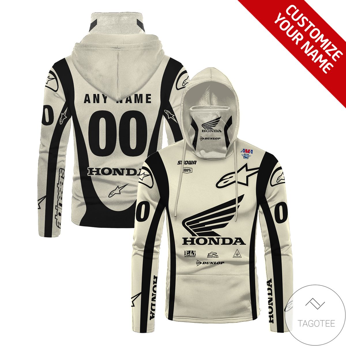 Personalized Honda Gaiter Mask Hoodie Personalized Honda Gaiter Mask Hoodie