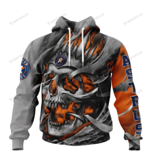 Personalized Houston Astros Custom Skull Jersey Hoodie