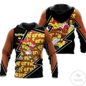 Personalized Infernape Pokemon 3D Zip Hoodie