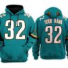 Personalized Jacksonville Jaguars Custom 3D Hoodie