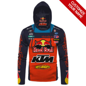 Personalized Ktm Racing Red Bull 3D Hoodie Mask