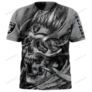 Personalized Las Vegas Raiders Custom Skull Jersey Hoodie