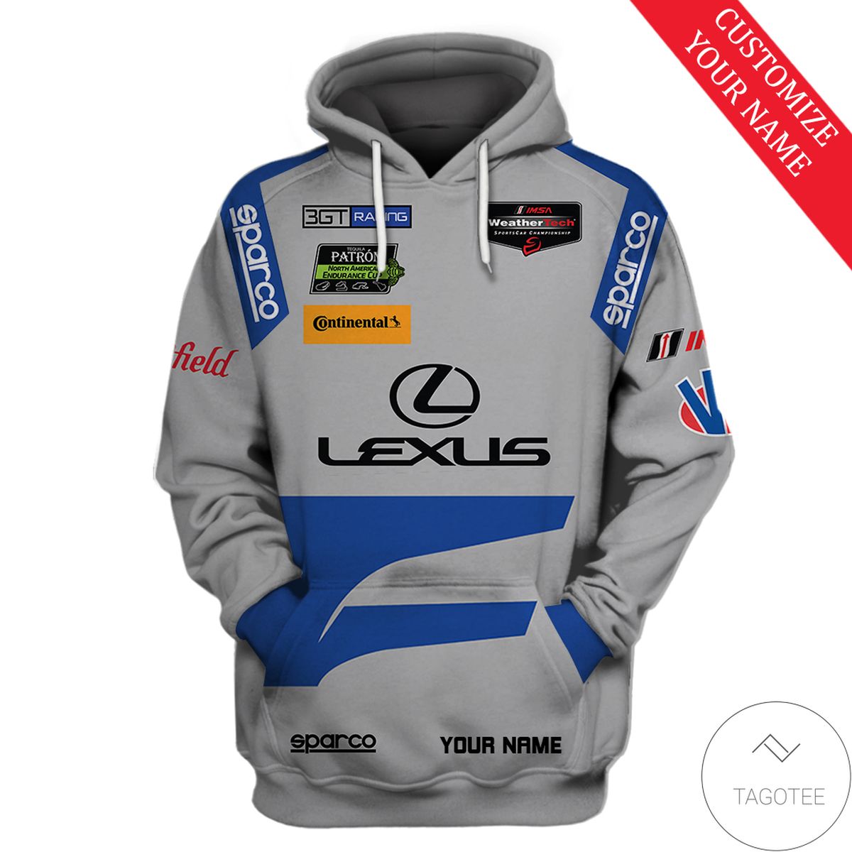 Personalized Lexus Racing Branded Unisex 3D Hoodie Personalized Lexus Racing Branded Unisex 3D Hoodie