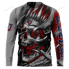 Personalized Liberty Flames Custom Skull Jersey Hoodie