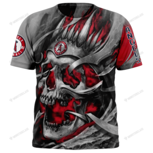 Personalized Los Angeles Angels Of Anaheim Custom Skull Jersey Hoodie