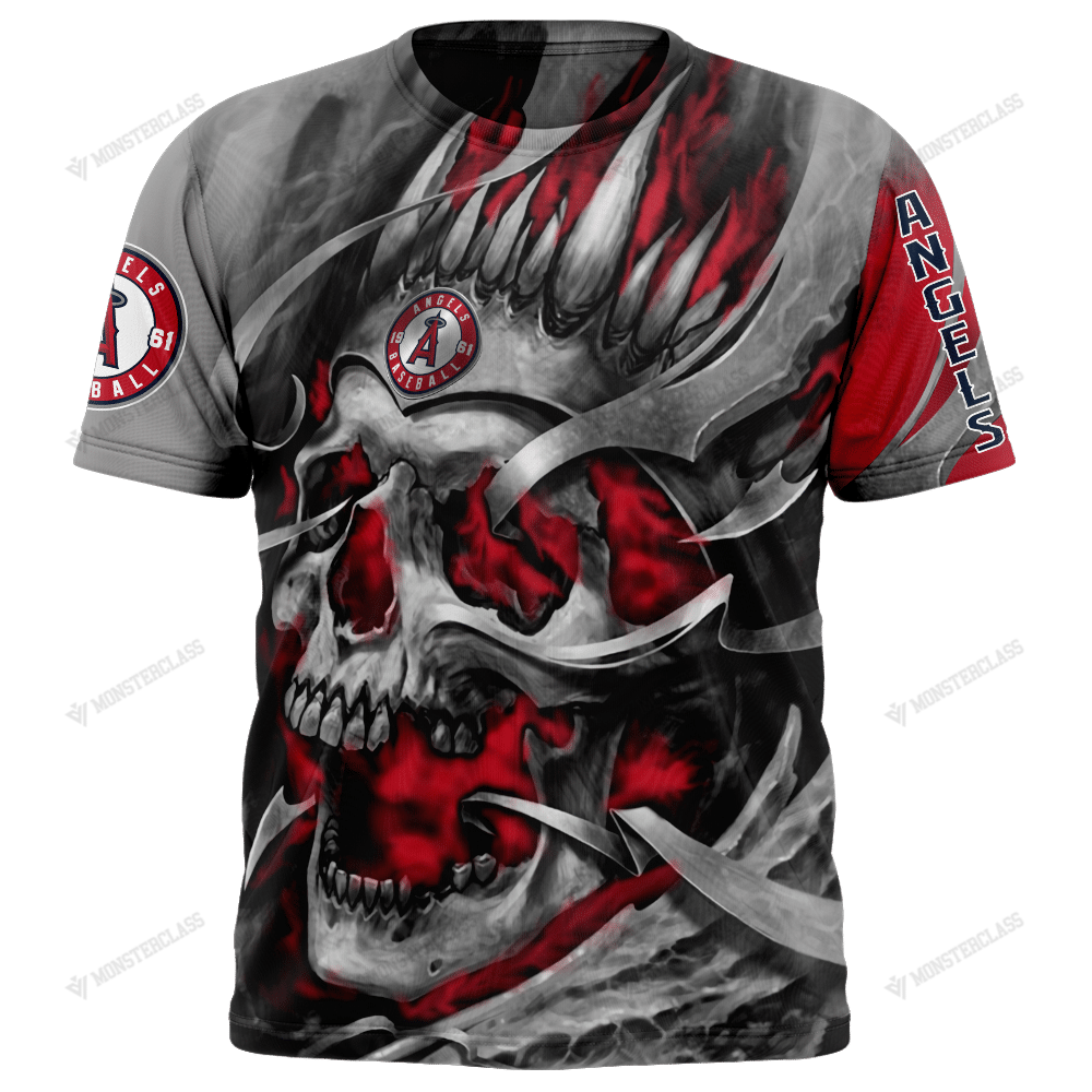 Personalized Los Angeles Angels Of Anaheim Custom Skull Jersey Hoodie Personalized Los Angeles Angels Of Anaheim Custom Skull Jersey Hoodie