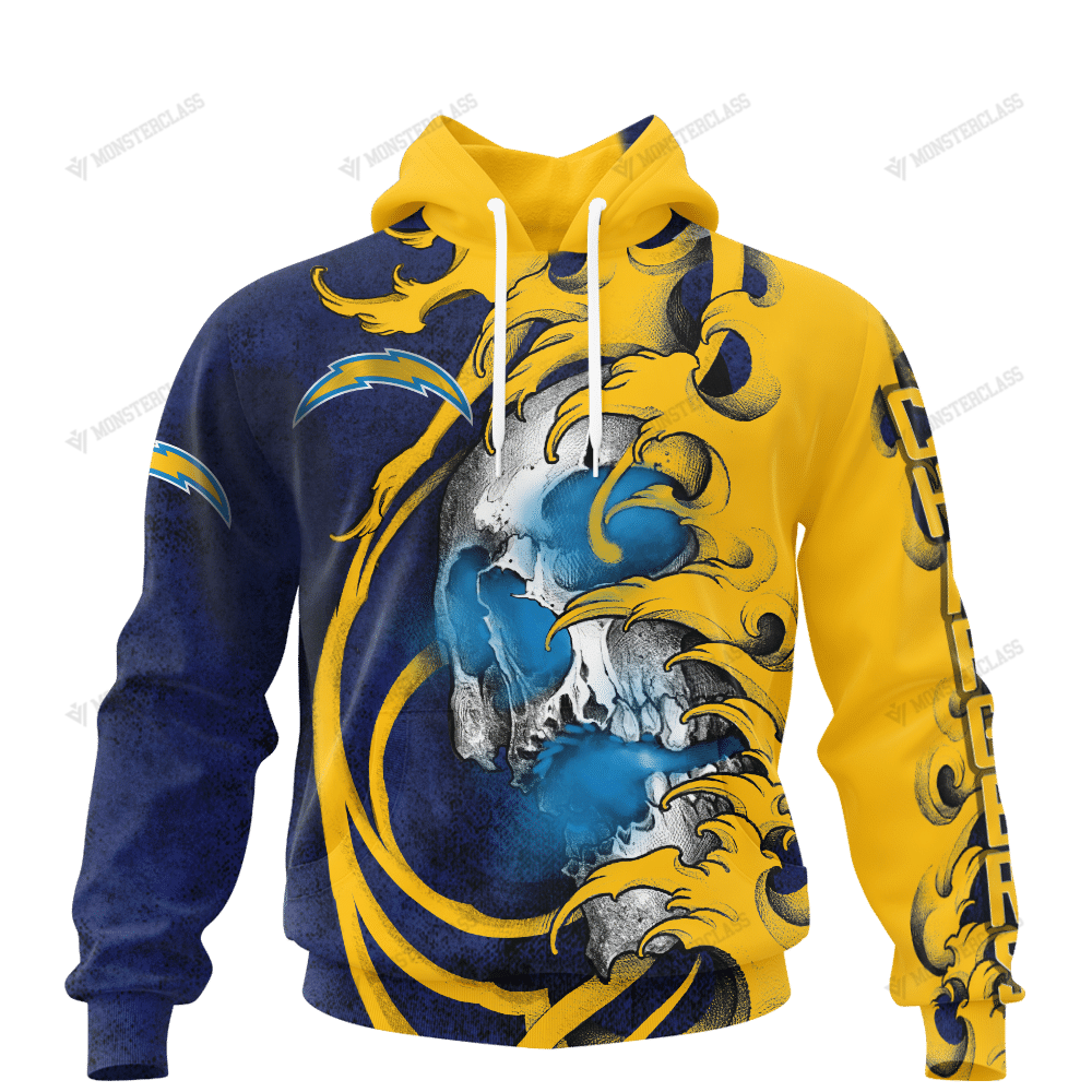 Personalized Los Angeles Chargers Japanese Style Skull Custom Jersey 3D Shirt Personalized Los Angeles Chargers Japanese Style Skull Custom Jersey 3D Shirt